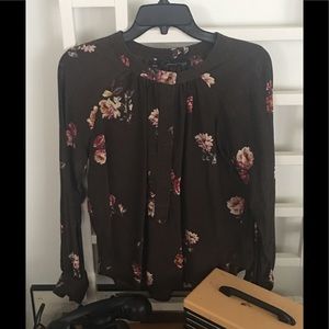 Patterson J. Kincade Flowered Blouse